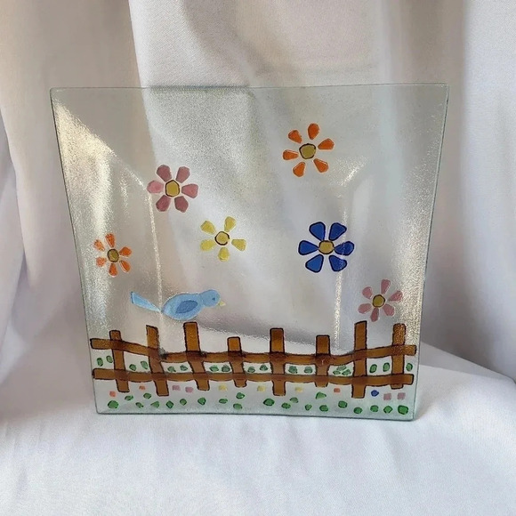 Square plate  with beautiful design - Picture 4 of 8